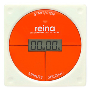 reina デジタルキッチンタイマー オレンジ 名入れ可能