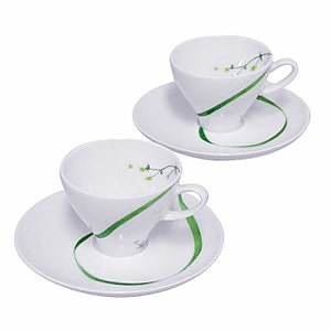 M-style Botanical Poem Espresso Cup & Saucer Set 名入れ可能