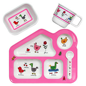 La Chaise Longue SET DE 4 PIECES OISEAU 名入れ可能
