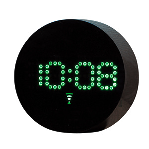 IDEA・LABEL LED電波置時計 LCR030 グリーン 名入れ可能