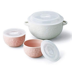 ハナエモリ 花水木 レンジパック3点セット 名入れ可能