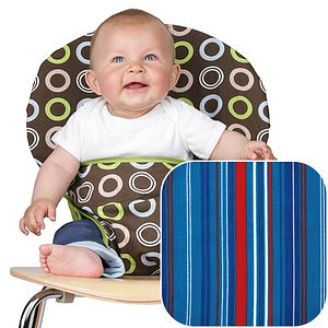 トットシート チェアベルト Blue Stripe 名入れ可能