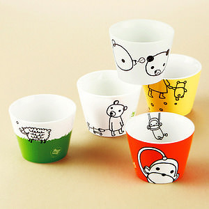 Shinzi Katoh クイクイ カップ 5P 名入れ可能