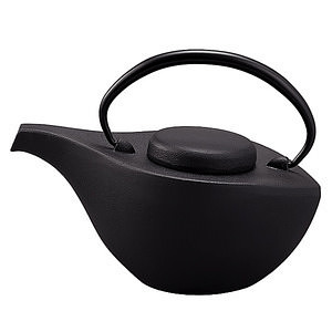 IWACHU 急須 曳舟 黒艶消し 名入れ可能