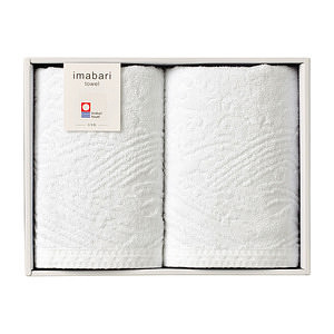 imabari towel 四国巡白 白波 ウォッシュタオル2P 名入れ可能