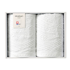 imabari towel 四国巡白 白波 フェイスタオル2P 名入れ可能