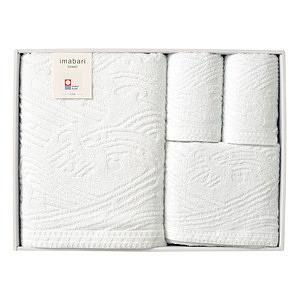 imabari towel 四国巡白 白波 タオルセット 名入れ可能