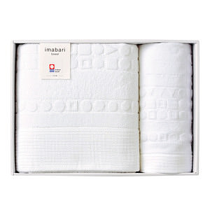 imabari towel 四国巡白 曼陀羅 バス・ウォッシュタオルセット 名入れ可能