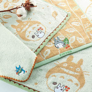 となりのトトロ トトロと木の実 ウォッシュタオル2枚セット TT-5310 0