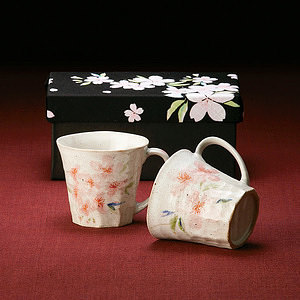 サンゴー 桜霞 ポット茶器セット (風呂敷付) 0