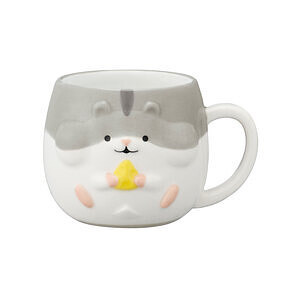 はむころん ころりんハムマグ グレー 名入れ可能