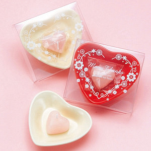 ハートキャンドル 1P 名入れ可能