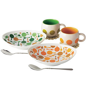 アートホームデザイン KOK ペアカレー＆パスタプレートセット 名入れ可能