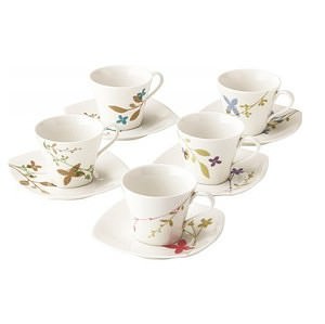 ジバンシィ フローラ 5客コーヒーセット 名入れ可能
