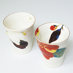 花かいろう ペアフリーカップ 名入れ可能
