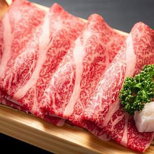 Meat Plus 鹿児島黒牛 A4ランク以上 肩ローススライス 500g 名入れ可能