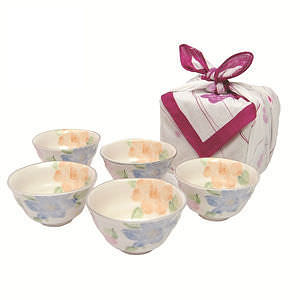 花ざかり 煎茶揃 (風呂敷付) 名入れ可能