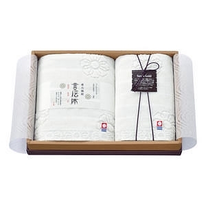 言伝布 砂縞 フェイス・ハンドタオルセット 名入れ可能