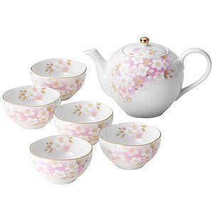 宇野千代 日和桜 ポット茶器揃 名入れ可能