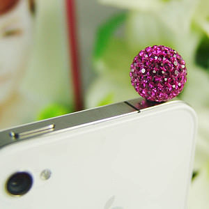 スマホピアス ピンク 名入れ可能