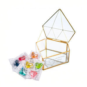 オリジナルメッセージで気持ち伝えるバスエッセンス（入浴剤）入りの宝石箱 名入れ可能