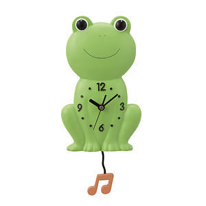 Lucky Frog かえる 振り子時計 名入れ可能