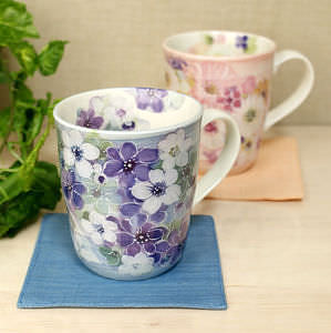 花づくし ペアマグカップ 桜木箱 0