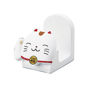 Lucky Cat 招き猫 ケータイスタンド 名入れ可能