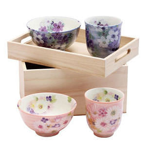 花づくし 睦揃 (箱膳) 名入れ可能