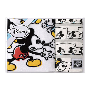 ディズニー ミッキー＆ミニー 子煩悩 タオルセット DS-2810 名入れ可能