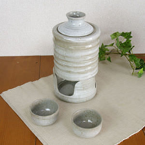 美濃焼 青磁刷毛 燗冷器セット 名入れ可能