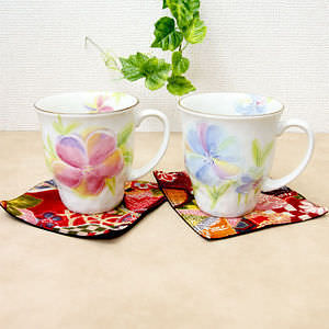 花彩々 ペアマグカップ 名入れ可能