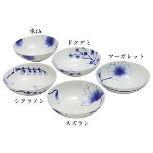 藍楽 平鉢揃 名入れ可能