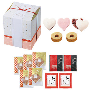 祝々 祝の和菓子セットと鰹節セットB 名入れ可能