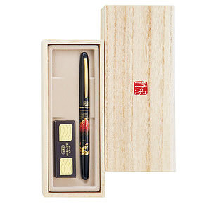 呉竹万年毛筆 赤富士黒 蒔絵物語 0
