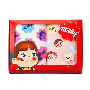 ミルキー やわらかウォッシュタオル2枚セット 名入れ可能