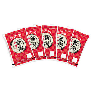 無洗米 新潟県産コシヒカリ 2kg×5袋 合計10kg 名入れ可能