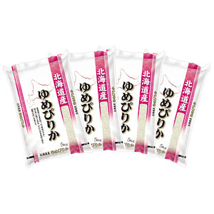 北海道産ゆめぴりか 5kg×4袋 合計20kg 名入れ可能