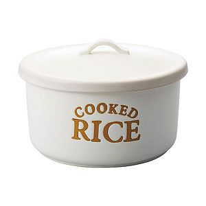 ル・キュイジニエール 陶製おひつ クリーム 名入れ可能