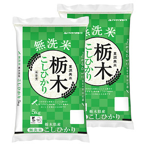 無洗米 栃木県産コシヒカリ 5kg×2袋 合計10kg 名入れ可能