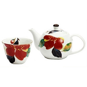 花かいろう ポット茶器 山茶花 名入れ可能