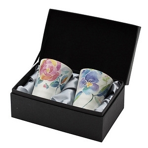 花ことば ペアフリーカップ (布貼箱) 名入れ可能