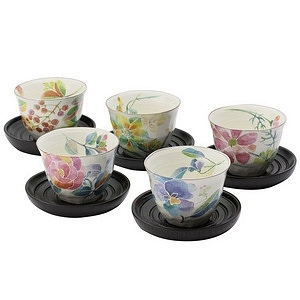 花ことば 茶托付煎茶 名入れ可能