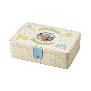Baby メモリアルボックス ブルー 名入れ可能