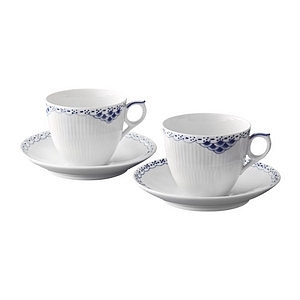 ロイヤルコペンハーゲン プリンセス コーヒーカップ＆ソーサー ペア 名入れ可能