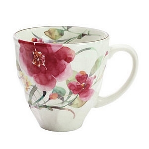 花水彩 マグカップ  シュウメイ菊 名入れ可能