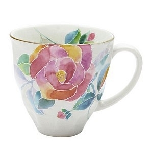 花ことば マグカップ バラ 名入れ可能