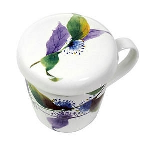 花つづり 蓋付マグカップ すずかけそう