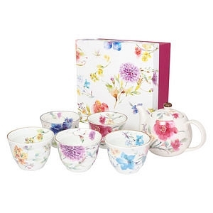 花水彩 5客ポット茶器 名入れ可能