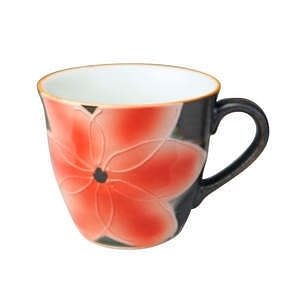 馬場工房 艶花 マグカップ 黒